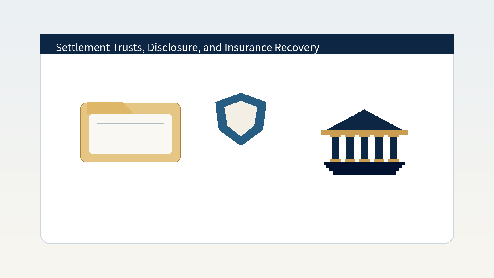 Settlement trust and disclosure considerations in religious institution abuse cases